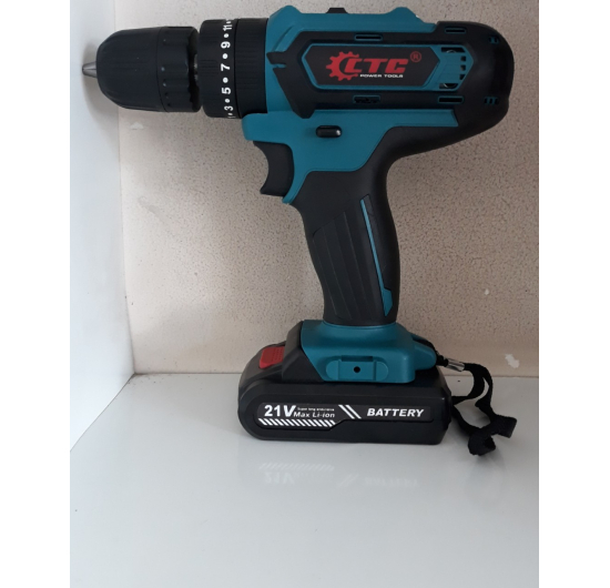 Máy khoan pin CTC 10mm 21V , động cơ 550